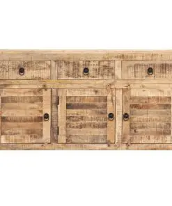 vidaXL Sideboard 120x30x65 cm Solid Mango Wood