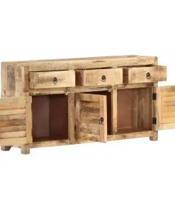 vidaXL Sideboard 120x30x65 cm Solid Mango Wood