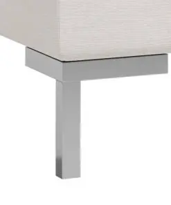 vidaXL 4 Piece Sofa Set Fabric Cream