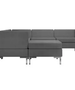 vidaXL 6 Piece Sofa Set Fabric Dark Grey