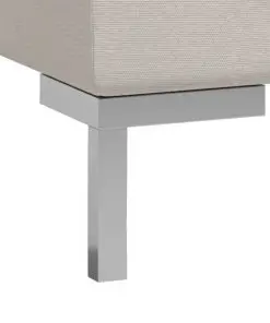 vidaXL 6 Piece Sofa Set Fabric Cream