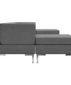 vidaXL 6 Piece Sofa Set Fabric Dark Grey