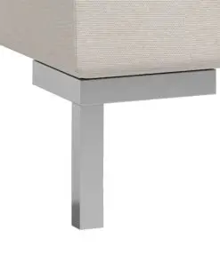 vidaXL 6 Piece Sofa Set Fabric Cream