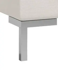 vidaXL 6 Piece Sofa Set Fabric Cream