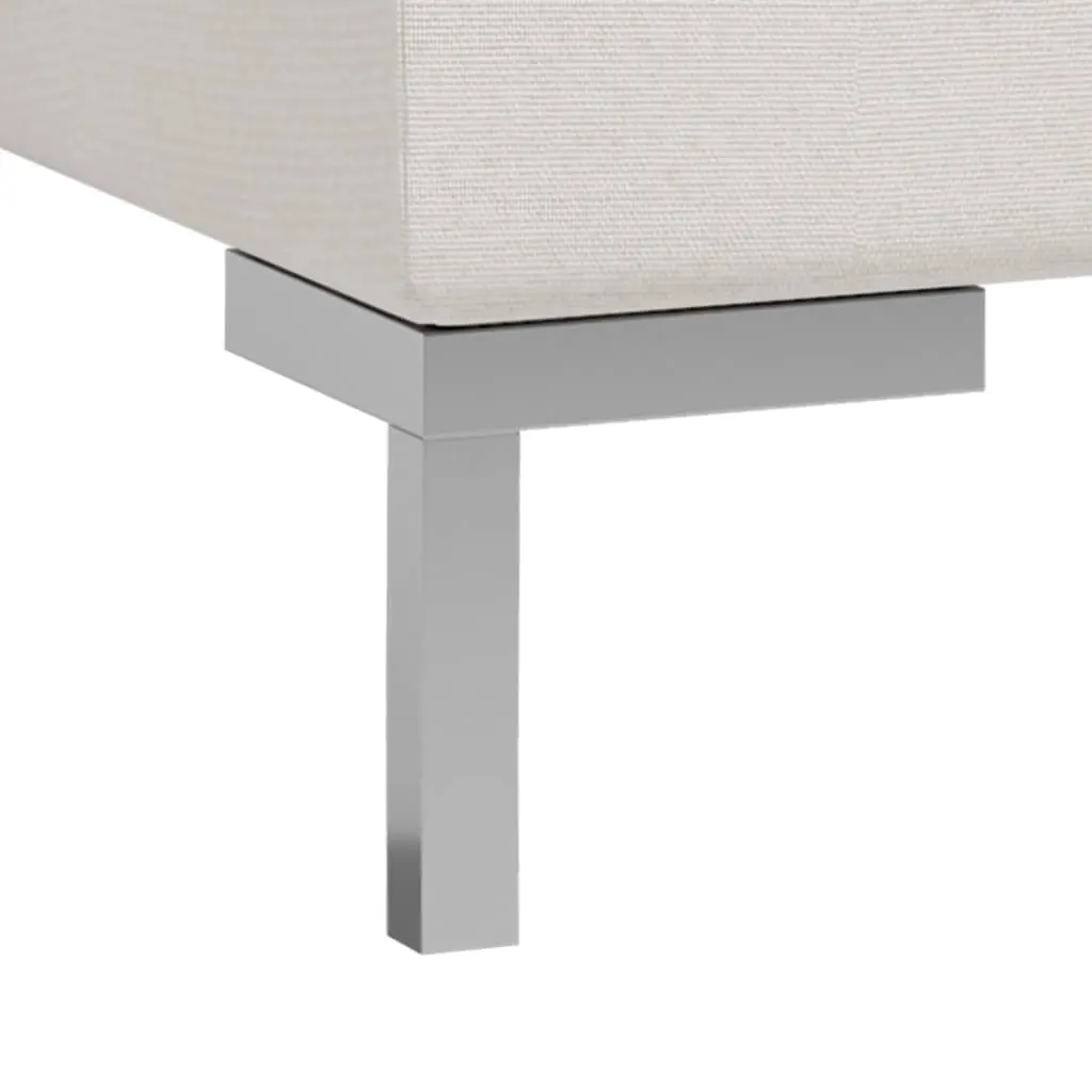 vidaXL 8 Piece Sofa Set Fabric Cream