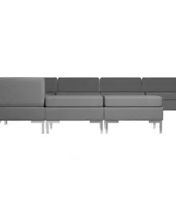 vidaXL 9 Piece Sofa Set Fabric Dark Grey
