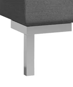 vidaXL 10 Piece Sofa Set Fabric Dark Grey