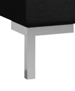 vidaXL 10 Piece Sofa Set Fabric Black