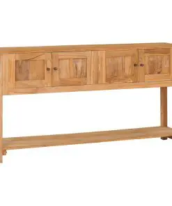 vidaXL Sideboard 140x30x75 cm Solid Teak Wood