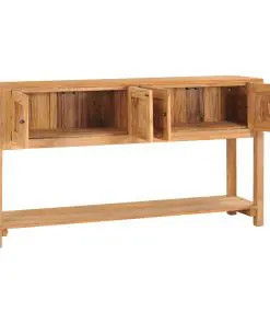 vidaXL Sideboard 140x30x75 cm Solid Teak Wood