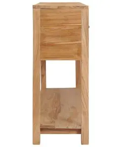vidaXL Sideboard 140x30x75 cm Solid Teak Wood