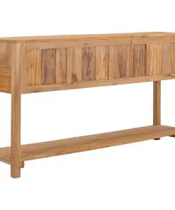vidaXL Sideboard 140x30x75 cm Solid Teak Wood