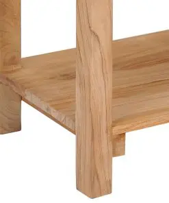 vidaXL Sideboard 140x30x75 cm Solid Teak Wood