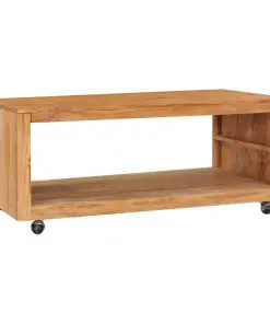 vidaXL Coffee Table 110x60x40 cm Solid Teak Wood