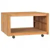 vidaXL Coffee Table 80x80x40 cm Solid Teak Wood