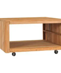 vidaXL Coffee Table 80x80x40 cm Solid Teak Wood