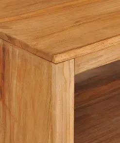 vidaXL Coffee Table 80x80x40 cm Solid Teak Wood