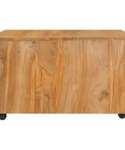 vidaXL Coffee Table 80x80x40 cm Solid Teak Wood