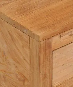 vidaXL Sideboard 140x30x75 cm Solid Teak Wood