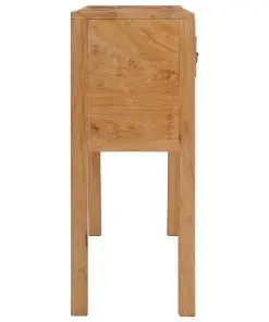 vidaXL Sideboard 140x30x75 cm Solid Teak Wood