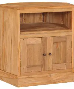 vidaXL Corner Sideboard 60x45x60 cm Solid Teak Wood