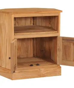 vidaXL Corner Sideboard 60x45x60 cm Solid Teak Wood