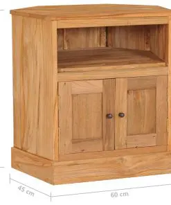 vidaXL Corner Sideboard 60x45x60 cm Solid Teak Wood