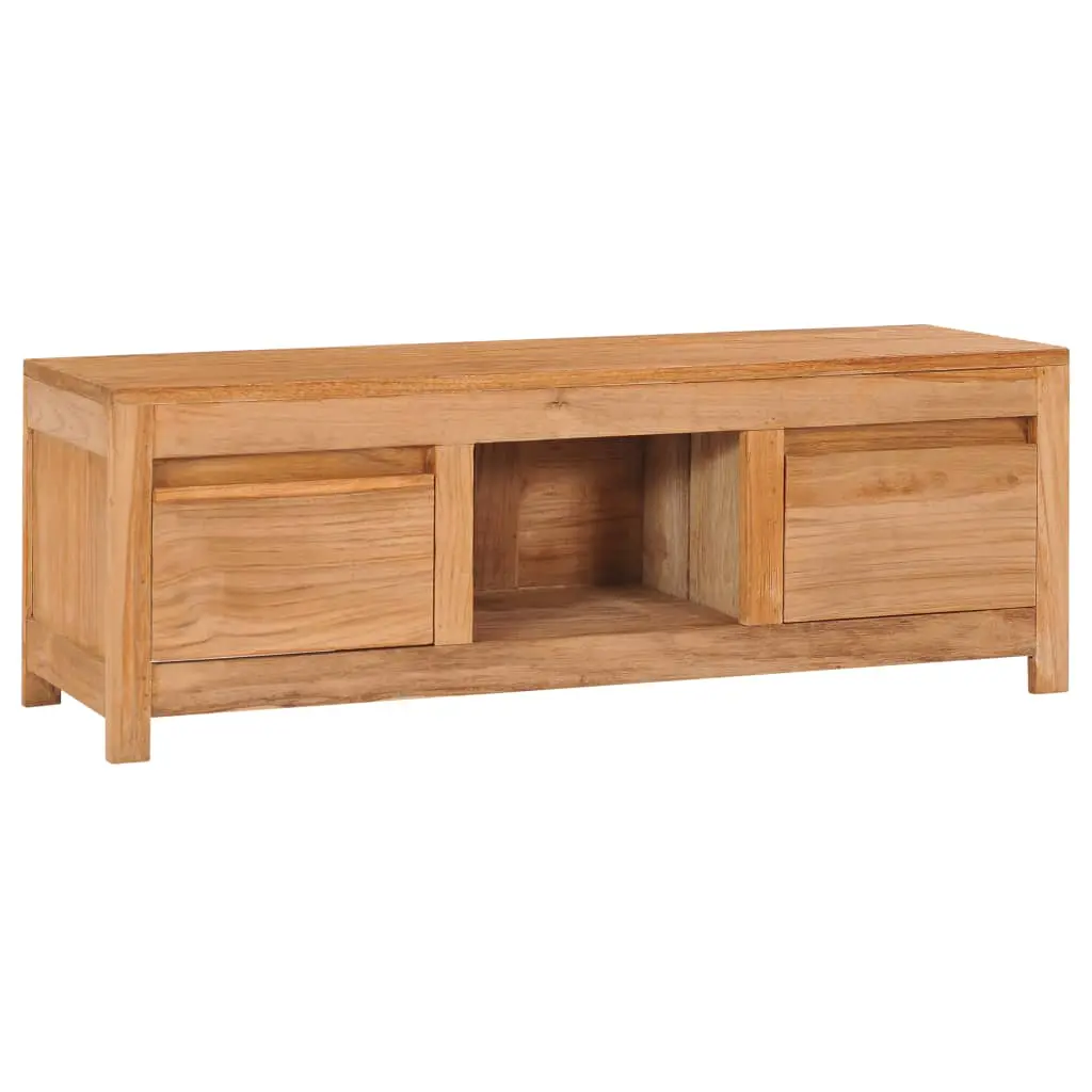vidaXL TV Cabinet 100x30x35 cm Solid Teak Wood