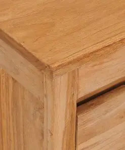 vidaXL TV Cabinet 100x30x35 cm Solid Teak Wood