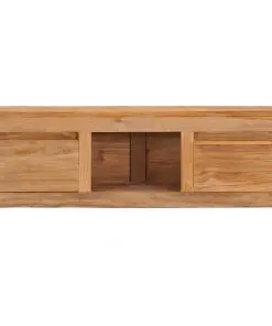 vidaXL TV Cabinet 100x30x35 cm Solid Teak Wood
