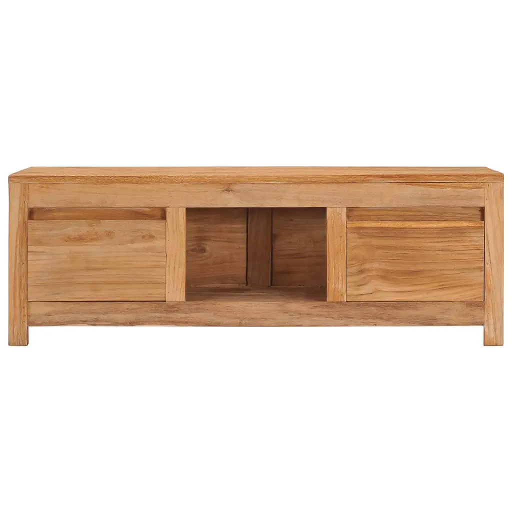 vidaXL TV Cabinet 100x30x35 cm Solid Teak Wood