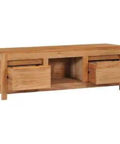 vidaXL TV Cabinet 100x30x35 cm Solid Teak Wood