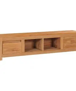 vidaXL TV Cabinet 135x30x35 cm Solid Teak Wood