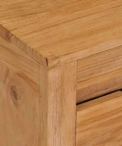 vidaXL TV Cabinet 135x30x35 cm Solid Teak Wood