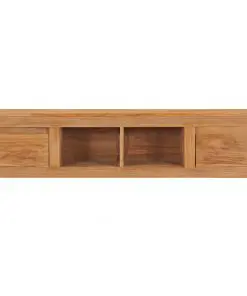 vidaXL TV Cabinet 135x30x35 cm Solid Teak Wood