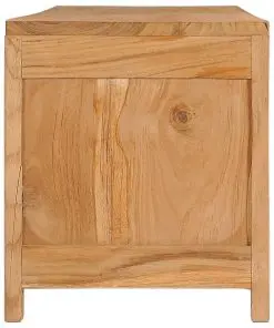 vidaXL TV Cabinet 135x30x35 cm Solid Teak Wood