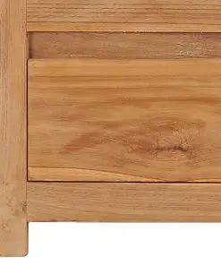 vidaXL TV Cabinet 135x30x35 cm Solid Teak Wood