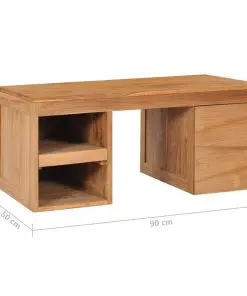 vidaXL Coffee Table 90x50x40 cm Solid Teak Wood