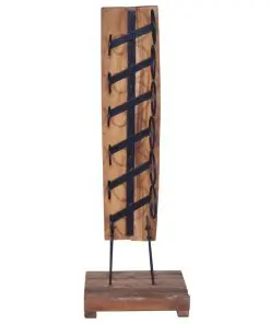 vidaXL Wine Rack for 6 Bottles 35x35x100 cm Solid Teak Wood