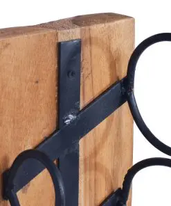 vidaXL Wine Rack for 6 Bottles 35x35x100 cm Solid Teak Wood