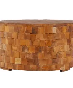 vidaXL Coffee Table 60x60x35 cm Solid Teak Wood