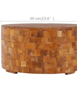 vidaXL Coffee Table 60x60x35 cm Solid Teak Wood