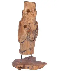 vidaXL Wine Rack for 8 Bottles 40x30x80 cm Solid Teak Wood