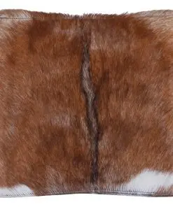 vidaXL Folding Stool Real Leather and Solid Teak Wood