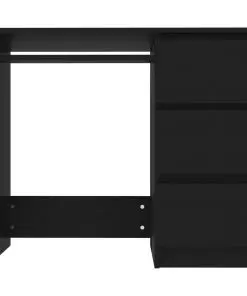 vidaXL Desk Black 90x45x76 cm Chipboard