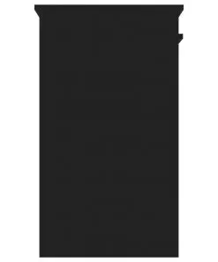vidaXL Desk Black 90x45x76 cm Chipboard