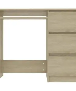 vidaXL Desk Sonoma Oak 90x45x76 cm Chipboard