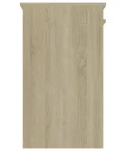vidaXL Desk Sonoma Oak 90x45x76 cm Chipboard