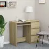 vidaXL Desk Sonoma Oak 90x45x76 cm Chipboard