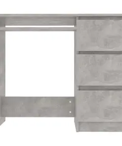 vidaXL Desk Concrete Grey 90x45x76 cm Chipboard